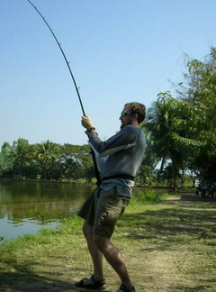 FISHING IN CHIANGMAI GIANT MEKONG CATFISH